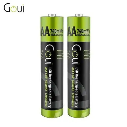 Goui Rechargeable AAA Battery (2Pcs) Black