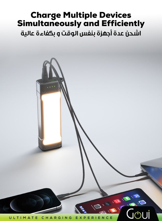 قوي - تورش 20.000 ملي أمبير بطارية متنقلة واضاءة