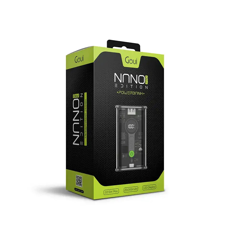 Goui NANO20 PRO, Fast Charging PD, Digital Screen 20000mAh