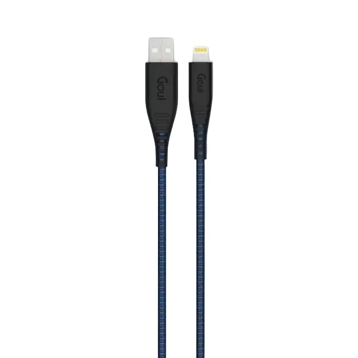 Goui FLEX 8 PIN USB Cable 1.5mtr Black/ DarkBlue