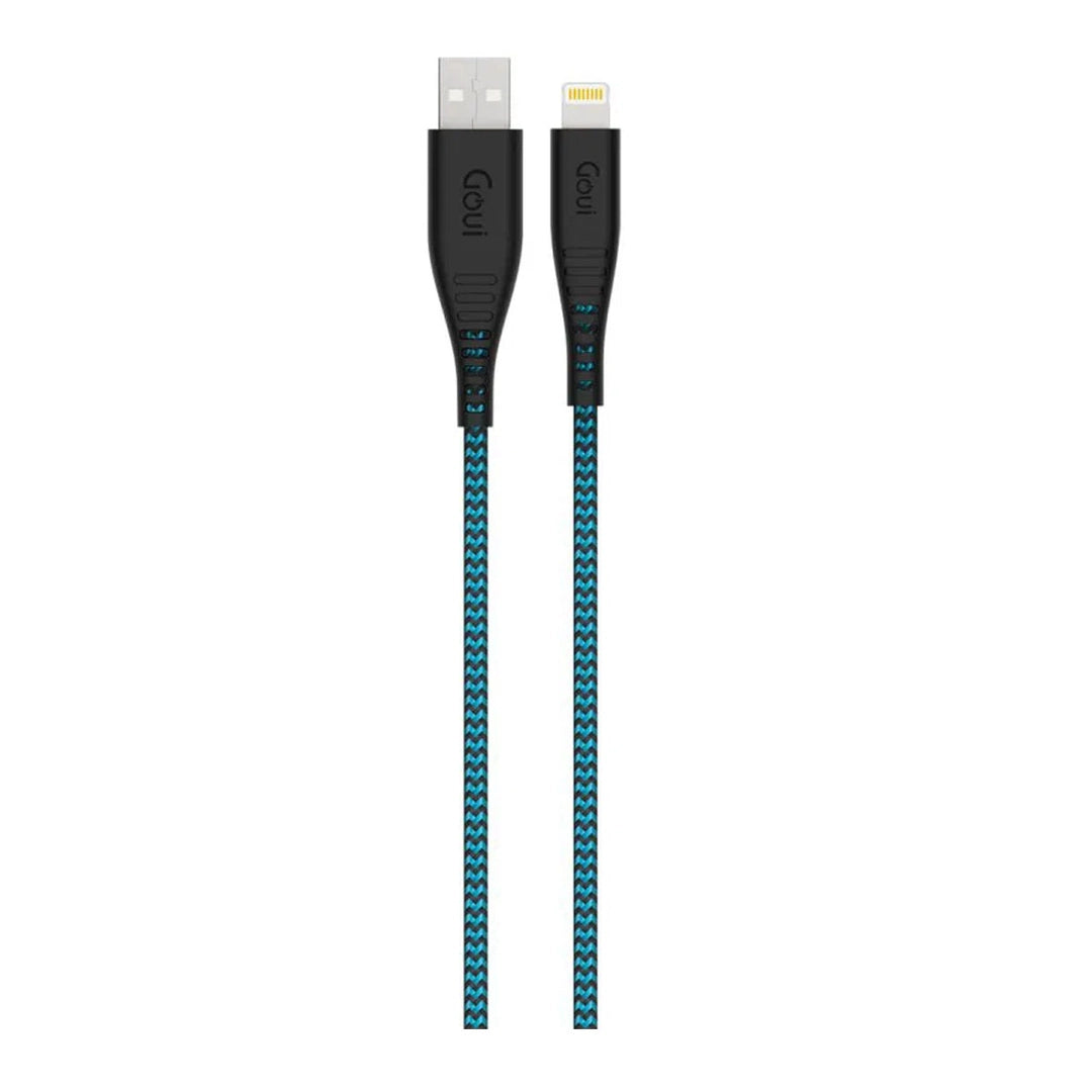 Goui FLEX 8 PIN USB Cable 1.5mtr Black / LightBlue