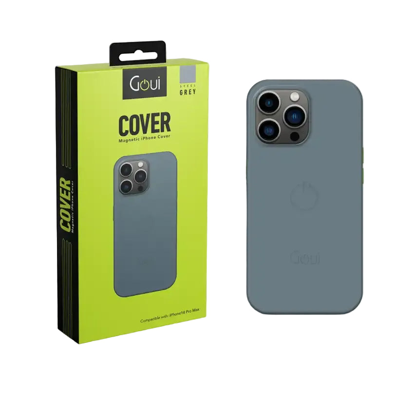 Goui Magnetic Case iPhone 14 Plus 6.7 with magnetic Bars - Steel Grey