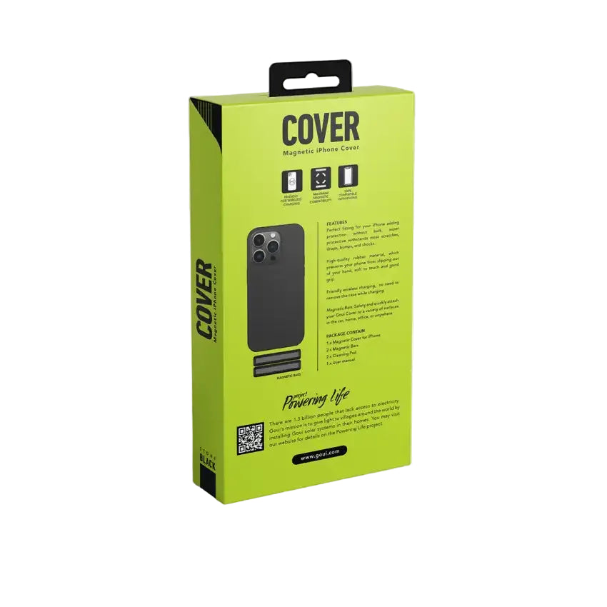 Goui Magnetic Case iPhone 14 Plus 6.7 with magnetic Bars - Black stone