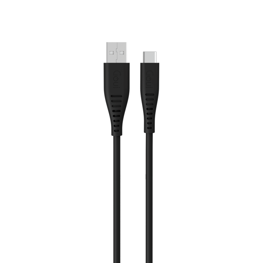 Goui Silicon Cable C-A - Black, 1.5mts